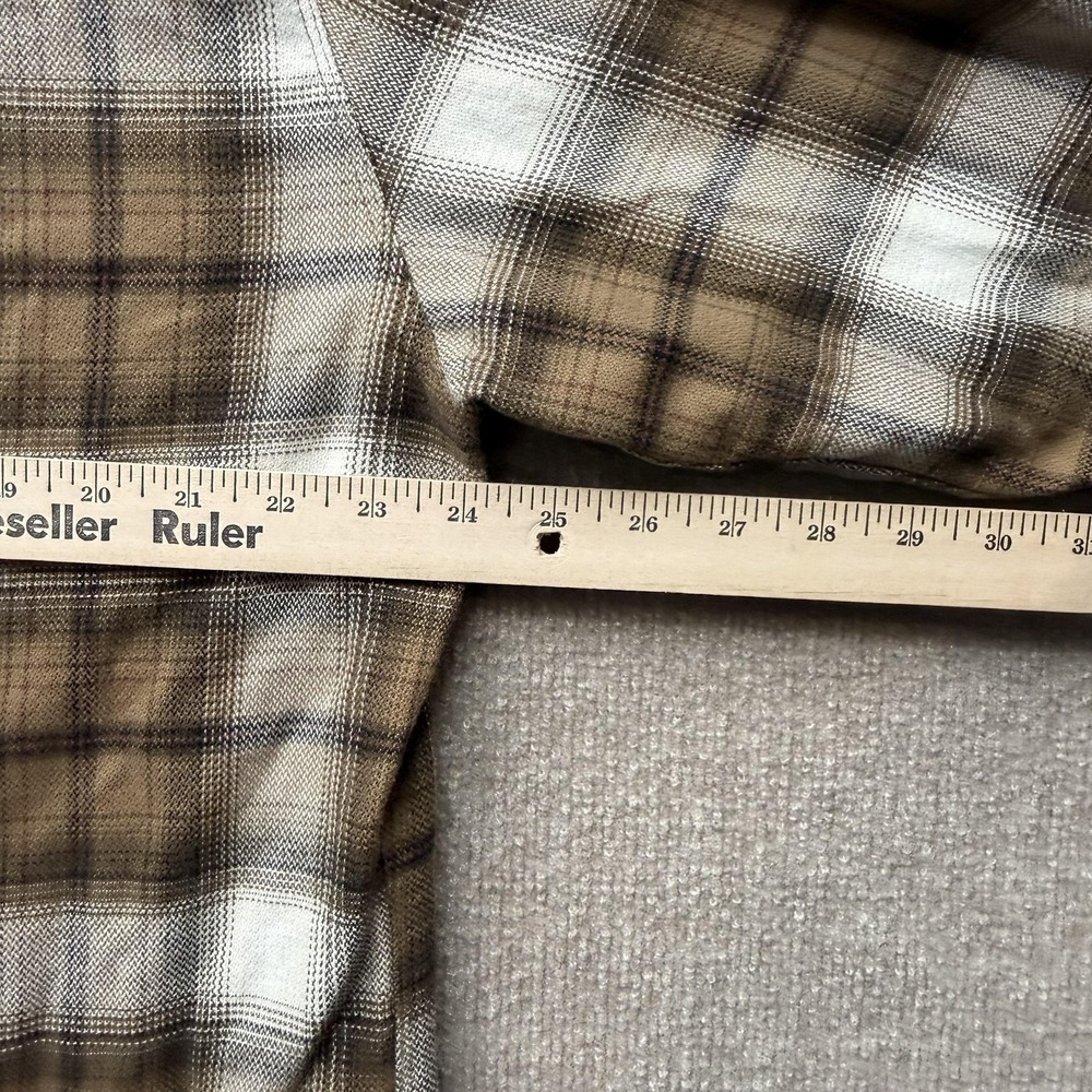 Kuhl The Law Flannel Shirt Mens XL Brown Plaid Button Up Long Sleeve - Picture 4 of 9